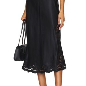 Rails Black Midi Skirt